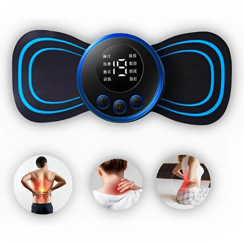 Mini Massageador EMS Estimulador Elétrico De Pescoço